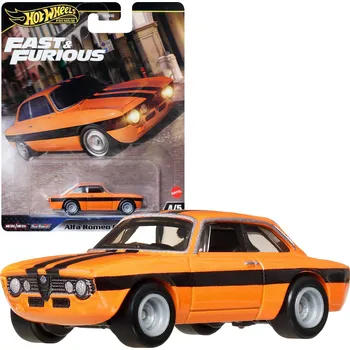 autodráha Mattel Hot Wheels Premium Fast & Furious auto Alfa Romeo Giulia Sprint GTA 7 cm
