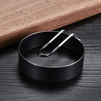 Nádoba na pečení 5 ks Nerezová formička na vajíčka | forma na palačinky, forma na volské oka - A