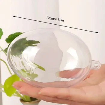 Velikonoční dekorace Průhledná závěsná velikonoční vajíčka 8–12 cm | ozdobné krabičky - 12CM