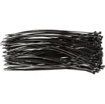 Topex Stahovací pásky 2,5 x 200 mm, černá, 100 ks 44E972