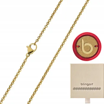 Řetízek Pozlacený dámský řetízek s očky, délka 60 cm, tloušťka 2 mm