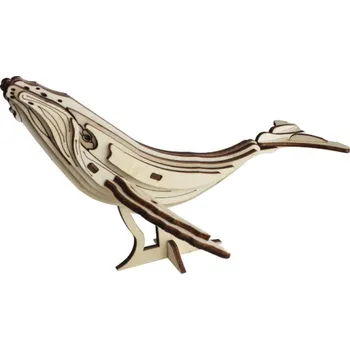 Dřevěná hračka Dřevěné 3D puzzle model Velryby DIY zvířecí skládačka Ruční montážní stavebnice Dárek pro děti dospělé teenagery Kreativní tvoření