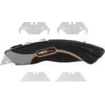 NEO TOOLS Nůž s lichoběžníkovou čepelí a hákovou čepelí, kovové tělo 6 čepelí 63-700