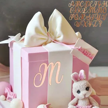 Party dekorace Zlatý nápis happy birthday na dort | dortová dekorace, narozeninová ozdoba - Zlato , 1 sada