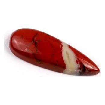Drahý kámen Kabošon Red Jaspis č.458 (37x13x7mm)