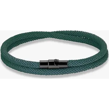 Náramek Minimalistický provázkový náramek pro páry | párový náramek, provázkový náramek - Zelený , 21 cm