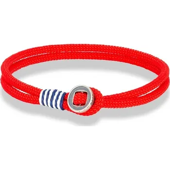 Náramek Minimalistický náramek pro páry | párový náramek, námořní náramek - Červený , 21 cm
