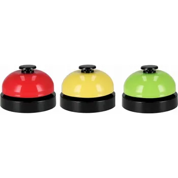 Zvonek na kolo MALÝ RECEPČNÍ ZVONEK 6,5 cm mix barev MEGA CREATIVE plastový ZVONEK