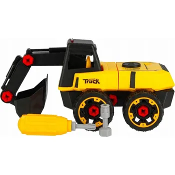 autíčko AUTO K SESTAVENÍ SADA hračka BAGR pro děti 3+ let MEGA CREATIVE