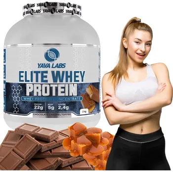 Protein Białko Serwatkowe Elite Whey Protein 2 kg Yava Labs čokoládově karamelový