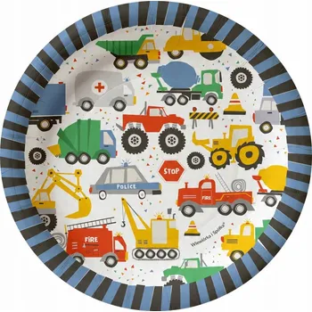 Talíř Talířky Auta, průměr 20 cm, 8 ks / Veverka a společnost