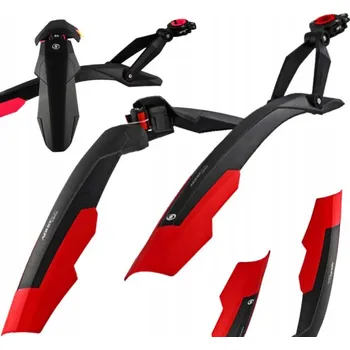 Blatník na kolo Sada blatníků Simpla ADHD SDL 27,5 29, červené blatníky na kolo