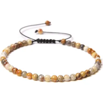 Náramek Korálkový minerální náramek ručně pletený | náramek, šperk - Bláznivý achát - 200003699