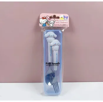 Příbor 2 ks Kuromi dětský nerezový příbor | kuchyňské potřeby - Pes s velkými ušima