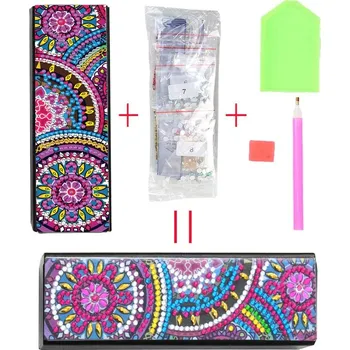 Úložný box Diamantový box na brýle s malováním | pouzdro - A