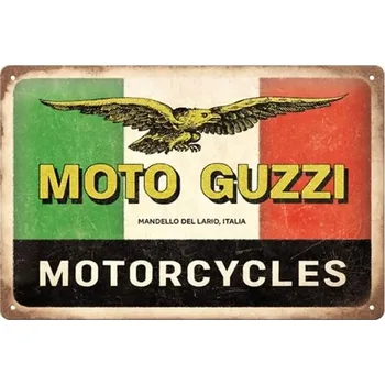 Plechová cedule Plechová cedule Moto Guzzi - Motorcycles Italia