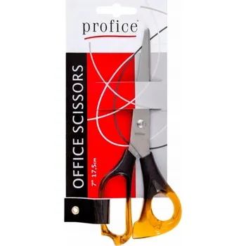 Kancelářské nůžky s jantárovou rukojetí 17,5 cm