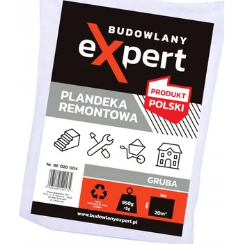 Krycí plachta Plachta Fólie Stavební a Renovace 4x5m SILNÁ