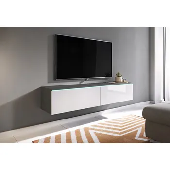 Televizní stolek Lowboard APOLLO II, TV stolek 140 Cm, police pod TV