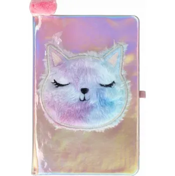 Sešit Památník A5 Starpak Dívčí památník s kočkou, linkovaný, formát A5, vícebarevný