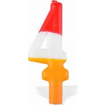 Dortová svíčka ARPEX NAROZENINOVÁ SVÍČKA číslice 4 dekorace na dort Party Time BAREVNÁ