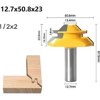 Fréza Fréza na 45° spoje do dřeva | pracovní nástroj - 12,7x50,8x23