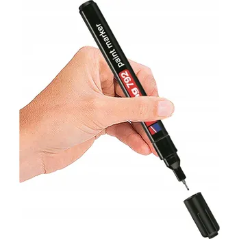 Tenký permanentní popisovač Černý Olejový – VÝRAZNÝ!