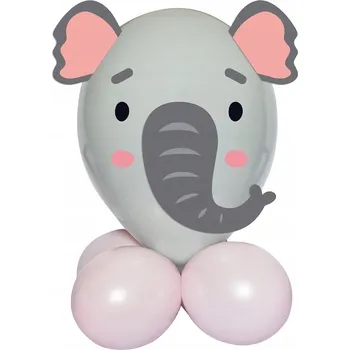 Balónek AKESORIA na OSLAVU BALÓNKY Roztomilá Zvířátka SLON GoDan BALÓNEK pro děti DIY