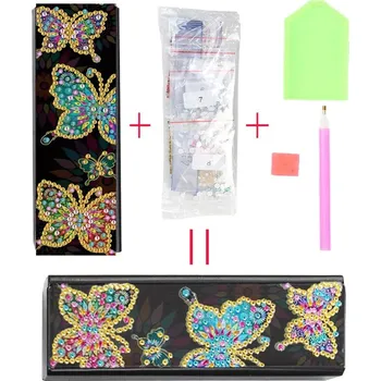 Úložný box Diamantový box na brýle s malováním | pouzdro - L