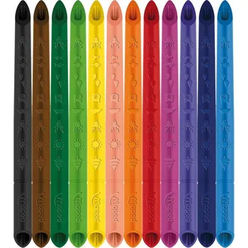 Pastelka TUŽKOVÉ PASTELKY na kreslení Z GRAFITU pro děti MAPED INFINTY 12 barev