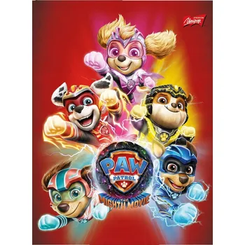 Sešit A5 s mřížkou Tlapková patrola školní sešit pro děti barevný A5 Majewski 16 listů