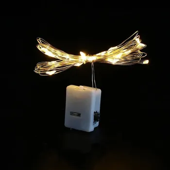 Party dekorace LED světýlka na baterky pro dekorace | osvětlení - teplá bílá , 2M 20LED diod , 5 ks světel