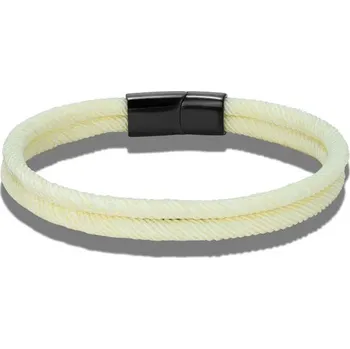 Náramek Pletený námořnický náramek s magnetem | náramek, doplněk - Bílý , 20 cm