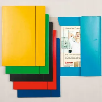 Pořadač / Složka na dokumenty A4 pro studenty, uzavíratelná na gumičku - ŽLUTÁ