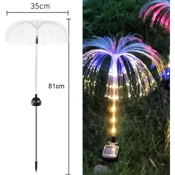 Zahradní dekorace Solární medúzové osvětlení na zahradu | zahradní dekorace - Barva a teplá bílá