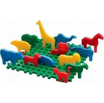 ostatní stavebnice MINI ZOO STAVEBNICE konstrukční SADA 14 prvků MARIO-INEX stavebnice vafle