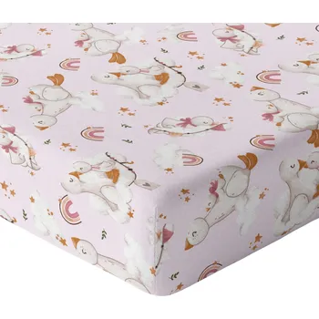 Prostěradlo PROSTĚRADLO 140x70 DO POSTÝLKY S GUMOU HRUBÁ BAVLNA 100% POLSKÝ VÝROBEK