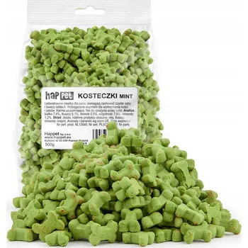 Pamlsek pro psa Sušenky pro psy - kostičky s mátou Happet DB07 500g