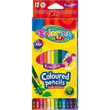Pastelka STIRATELNÉ PASTELKY S GUMOU COLORINO 12 BAREV
