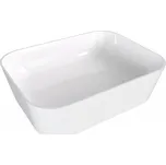 POLYSAN - BANERA SQUARE umyvadlo na desku, litý mramor, 50x36cm, bílá 14596