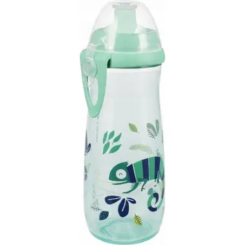 Dětský HRNEK pro kojence s brčkem, OBJEM 450 ml, 24m+, Zelený