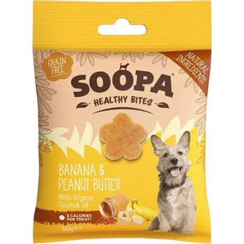 Pamlsek pro psa Soopa Pets Soopa Healthy Bites s banánem a arašídovým máslem 50 g