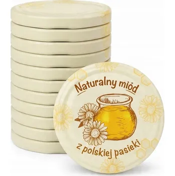 Víčko na zavařovací sklenici Šroubovací Víčka na sklenice 10 ks 82 mm víčka na včely medonosné a víčka na med