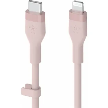 Datový kabel Kabel Belkin USB-C na Apple Lightning 3 m růžový