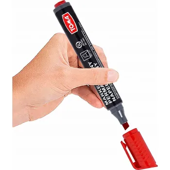 Permanentní popisovač Toma červený 1 ks