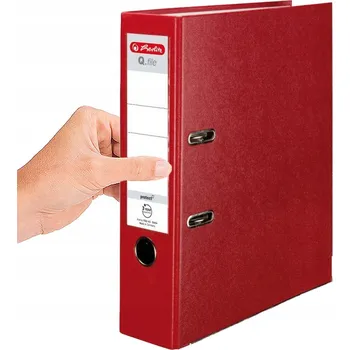 Šanon A4 80mm Q.FILE PP červený KLASICKÝ!!