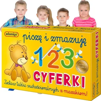 Dřevěná hračka MATEMATICKÉ HRY Píšu a Mažu Číslice HRAČKY