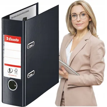 ČERNÝ POŘADAČ S 2 KRUHY A5 SLOŽKA NA DOKUMENTY