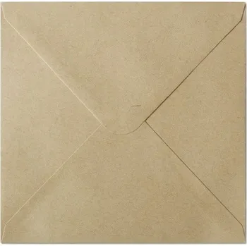 Obálka Ozdobné béžové čtvercové obálky 10 Ks