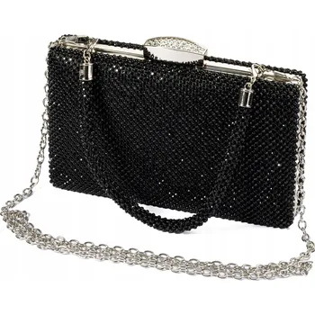 Kabelka MB Classic-Bag kabelka psaníčko W114 formální psaníčko s řetízkem, syntetická černá